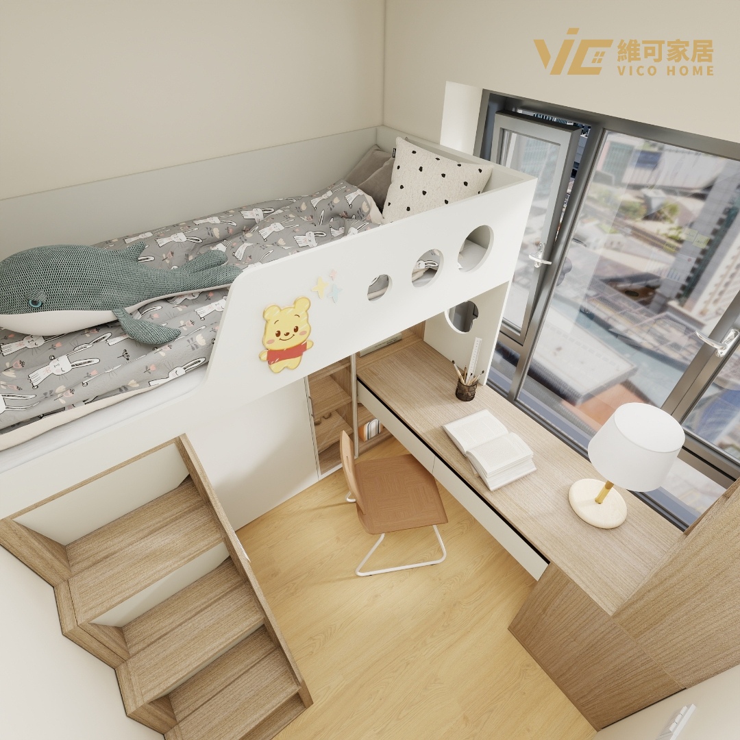 Light Wood Theme Bedroom Interior