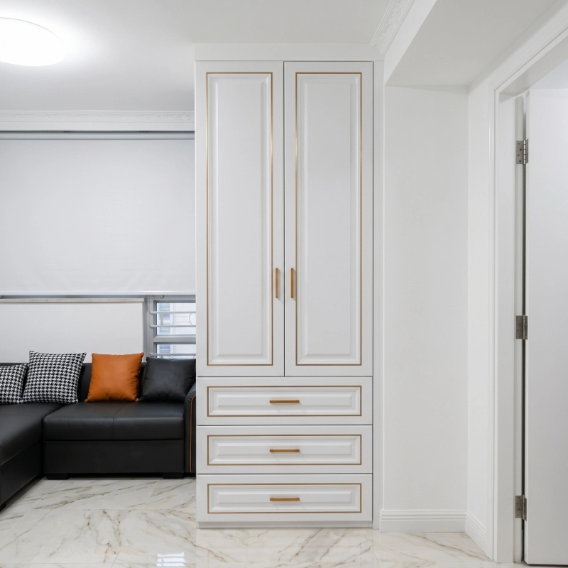 Cream TV Feature Wall