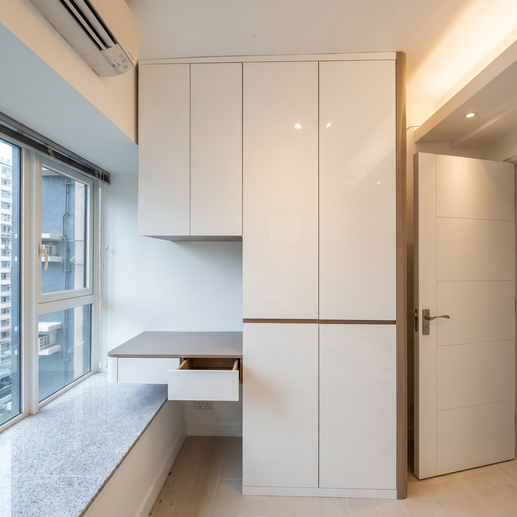 Bespoke study desk fitted in Discovery Bay