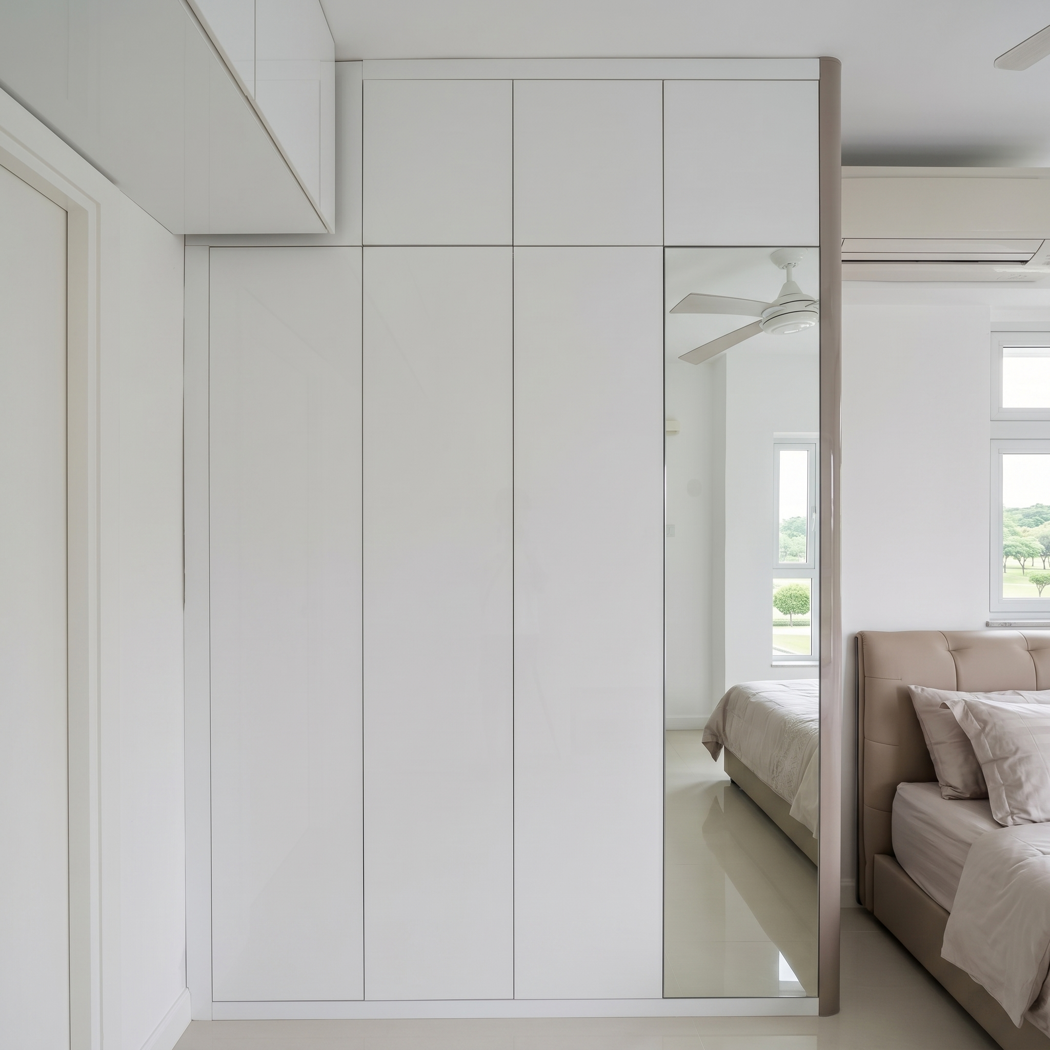 Discovery Bay custom wardrobe and bed project photo