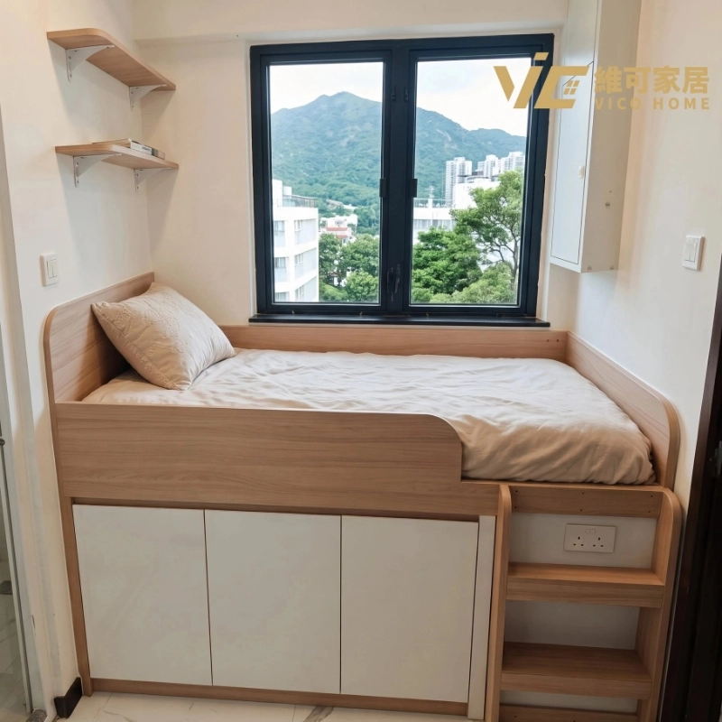 Custom Kids Bunk Beds with Storage in Hong Kong Flat
