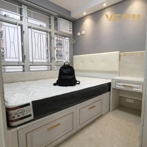 Bed with Storage Drawers
